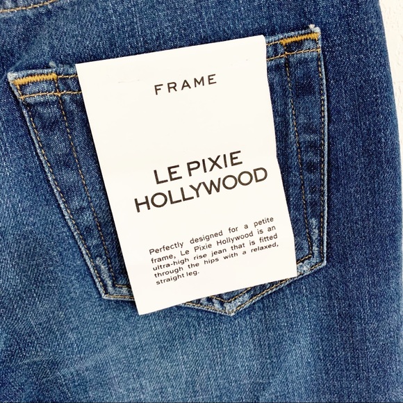 Frame Le Pixie Hollywood Straight Leg Jeans 24 - Picture 9 of 12